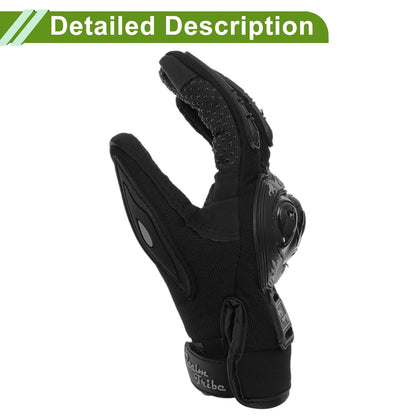 L 1 Pair Motorcycle Gloves Breathable Nylon Outdoor Black for Motorcycle