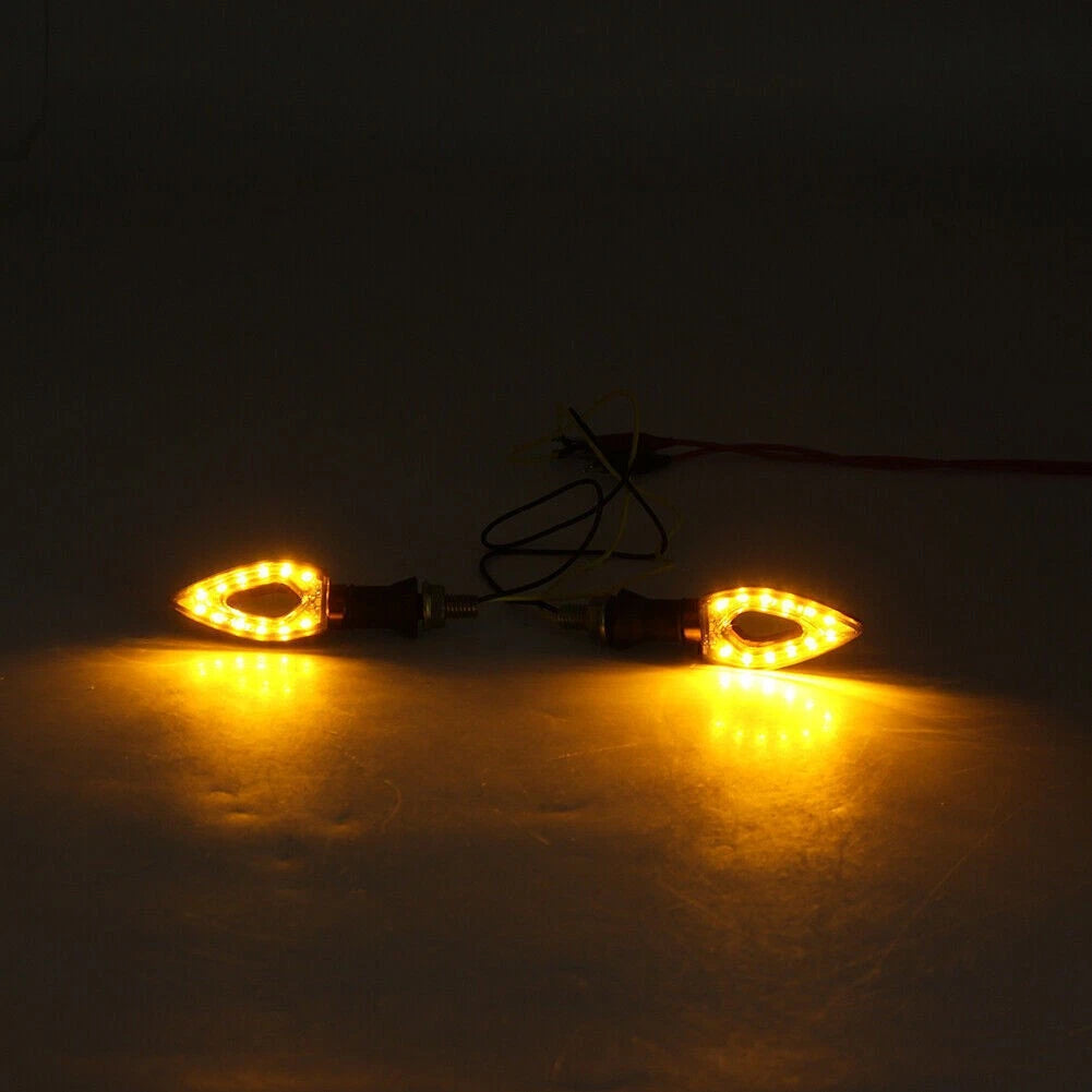 12 x LED Turn Signal Light Indicator Blinker for Universal Red House