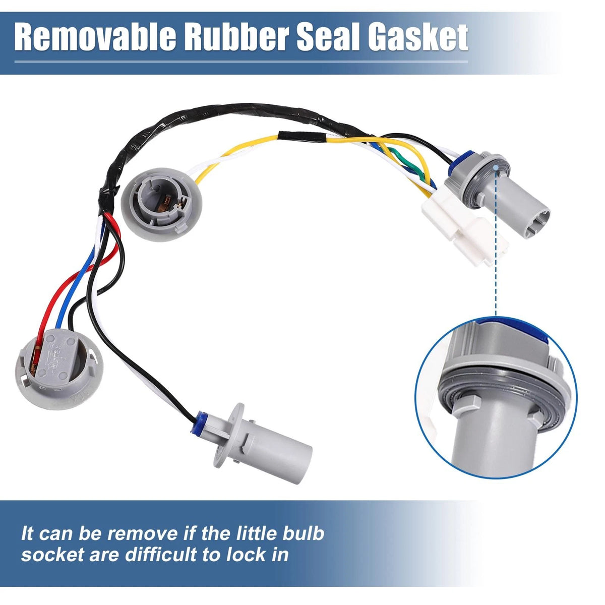 Tail Lamp Holder & Wiring Harness for Hyundai Sonata 4-Door (2011-2014)
