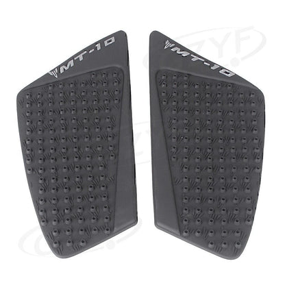Motorcycle Gas Tank Knee Grip Decal Pad Black for Yamaha MT-10 (2016-2017)