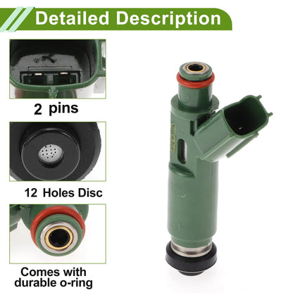 Fuel Injector for Toyota Avensis II Saloon 1.8 VVT-i (2003-2008)