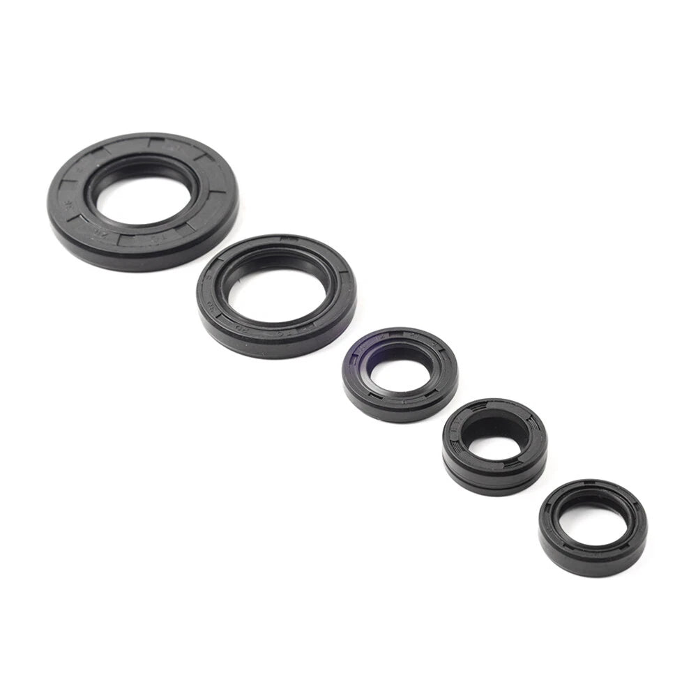 5 x Motorcycle Engine Gear Shaft Oil Seals for Yamaha YBR125 (2005-2016)