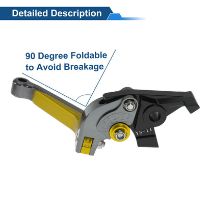 Adjustable Brake Clutch Levers for Honda X11 (1999-2002) - Titanium Gold Tone