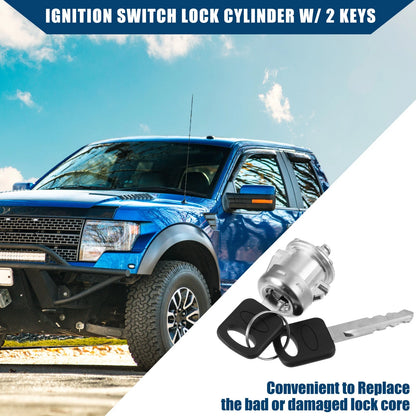Door Lock Cylinder Set with Key for Ford F150 (1997-2011)