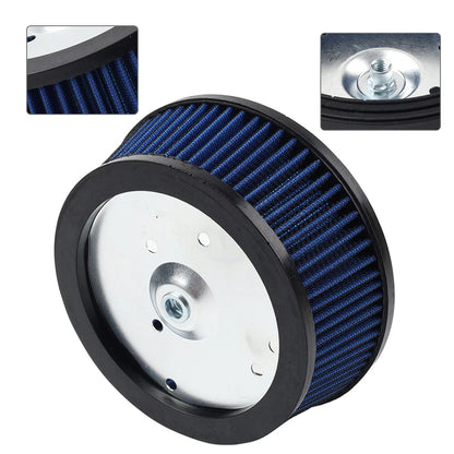 Blue Air Cleaner Filter for Harley Dyna, Softail, Touring (1999-2017)