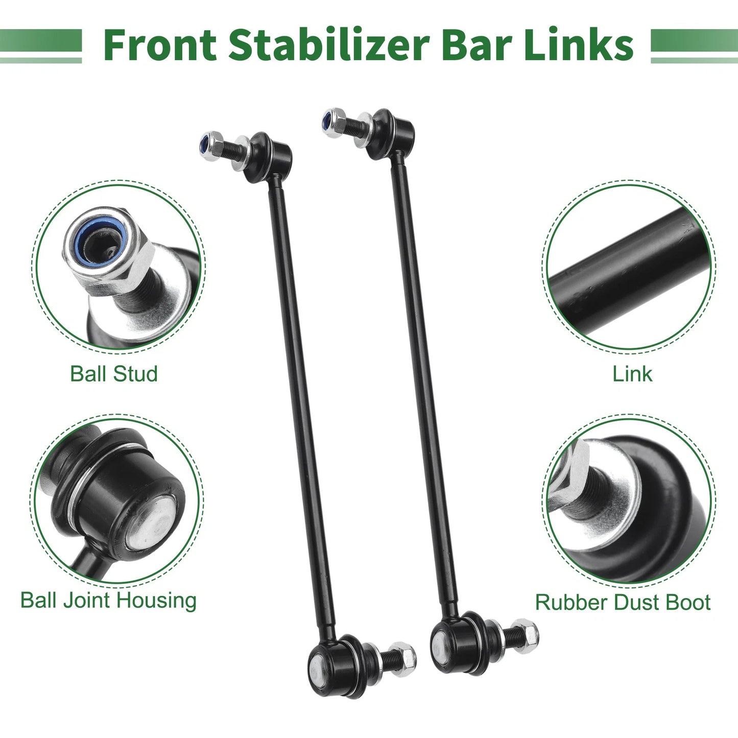8 x Front Stabilizer Bar Links for Toyota RAV4 (2006-2018)