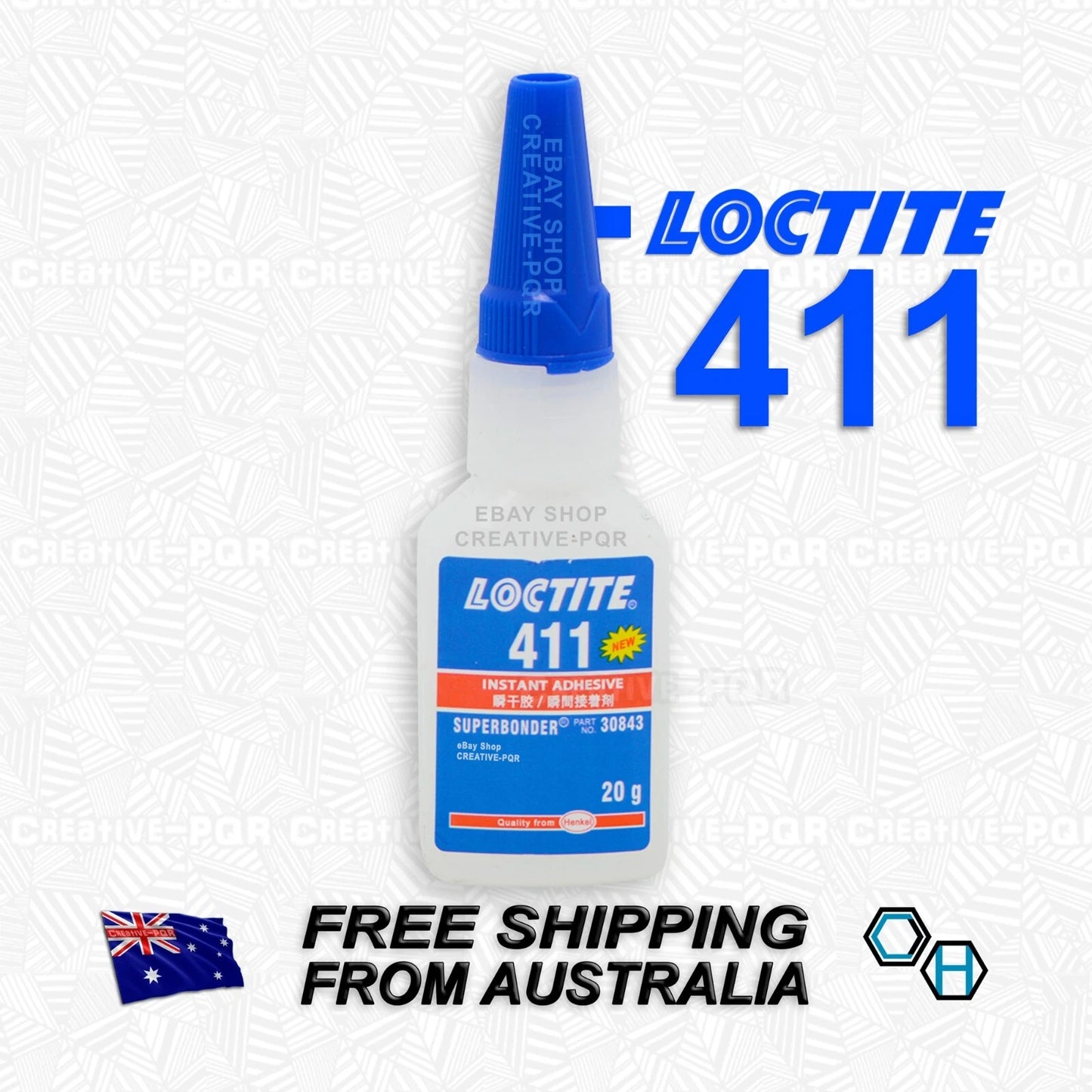 Loctite 411 20g Cyanoacrylate Adhesive for General Use & Gap Filling