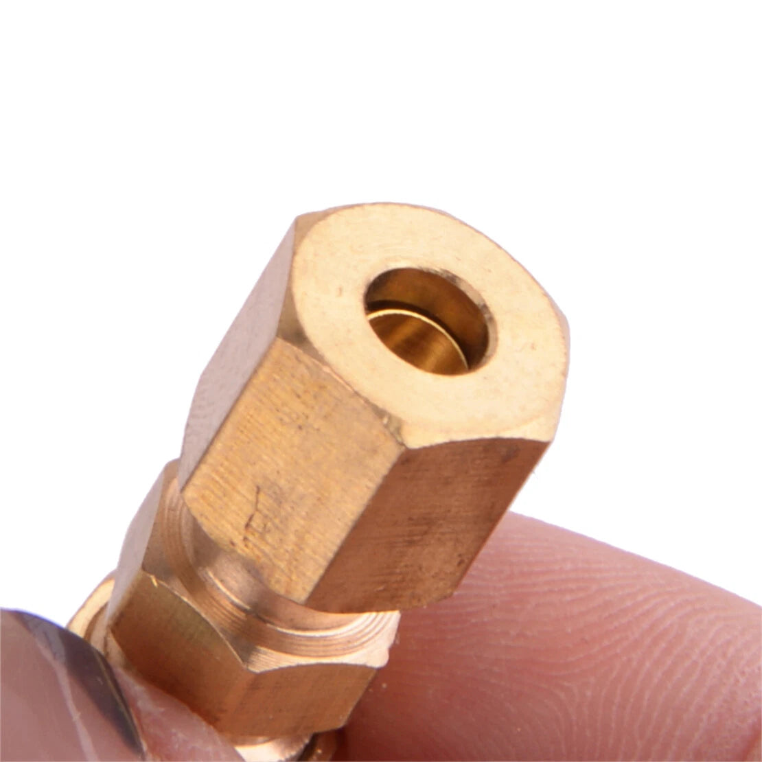 10Pcs Brass Brake Line Compression Fittings for 3/16" Tubing