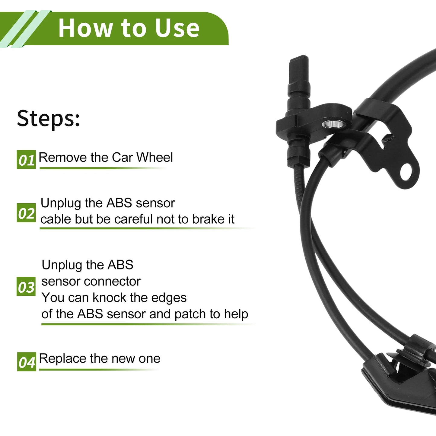 ABS Wheel Speed Sensor for Toyota Myvi D54T (2017-2023) - 1 x Front Right