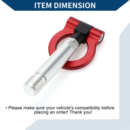 Tow Hook Ring for Toyota Yaris (23cm) Red (2006-2020)