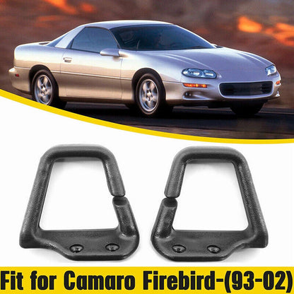 Black Ebony Slotted Seat Belt Guide Loops for 1993-2002 Camaro Firebird (1993-2002)