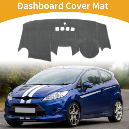 Dashboard Cover Mat for Ford Fiesta MK7 (2009-2017) Gray 1 x Piece