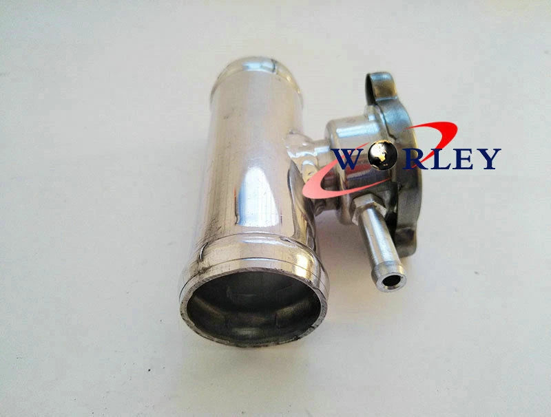 32mm Aluminum Inline Radiator Hose Pipe Filler Neck & Cap for Car