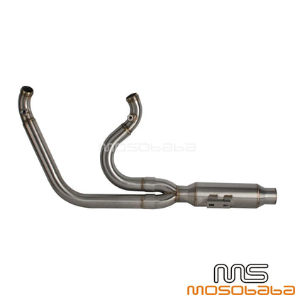 Exhaust Muffler Pipe for Harley Dyna Fat Bob FXDF Super Glide FXDC (2006-2017)