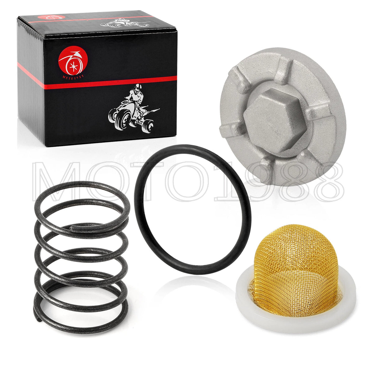 Oil Drain Plug & OIL STRAINER Spring O-RING for YAMAHA Grizzly (1998–2014)