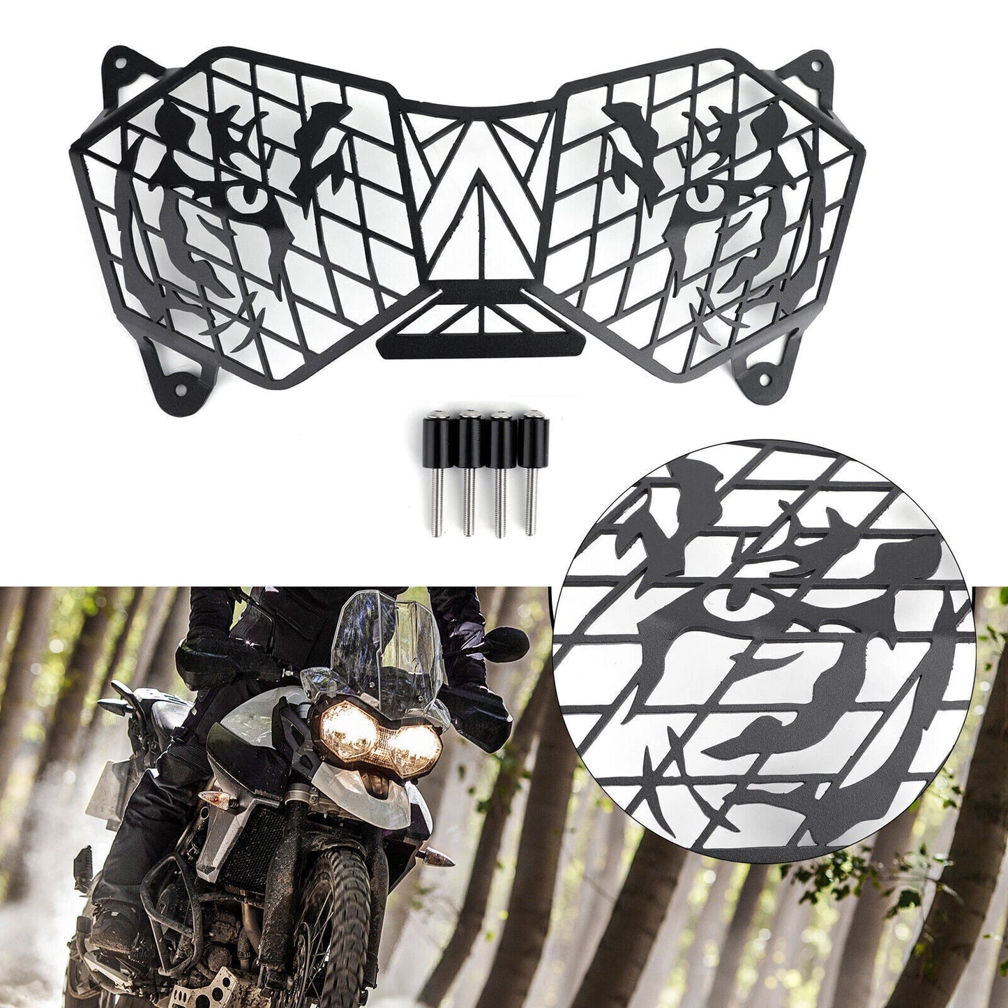 Headlight Protector for Tiger 800 XC, XCX, Explorer 1200, XRX (2010-2017)