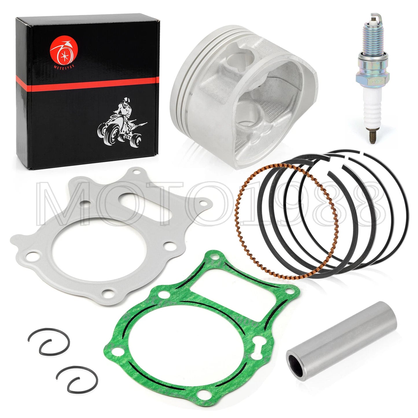 .75mm O.S Engine Top End Piston Gasket Kit for Honda Recon 250 TRX250TE/TM (2002–2009)