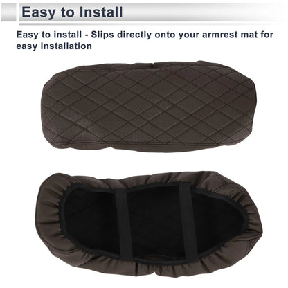 Car Center Console Cover for BMW i3 Deep Brown (2022-2024) 1 x Pc