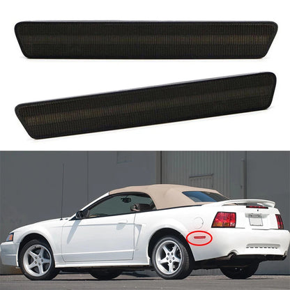 Red LED Rear Side Reflector Lights for Ford Mustang (1999-2004)