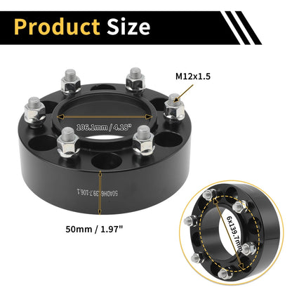 6x139.7mm Wheel Spacers for Toyota 4Runner (1989-2023)