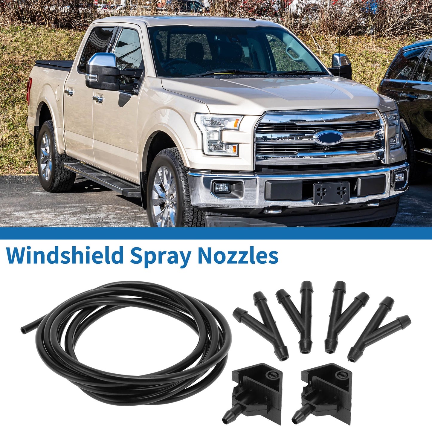Front Windshield Washer Nozzles  for Nissan Qashqai J10 (2007-2013)