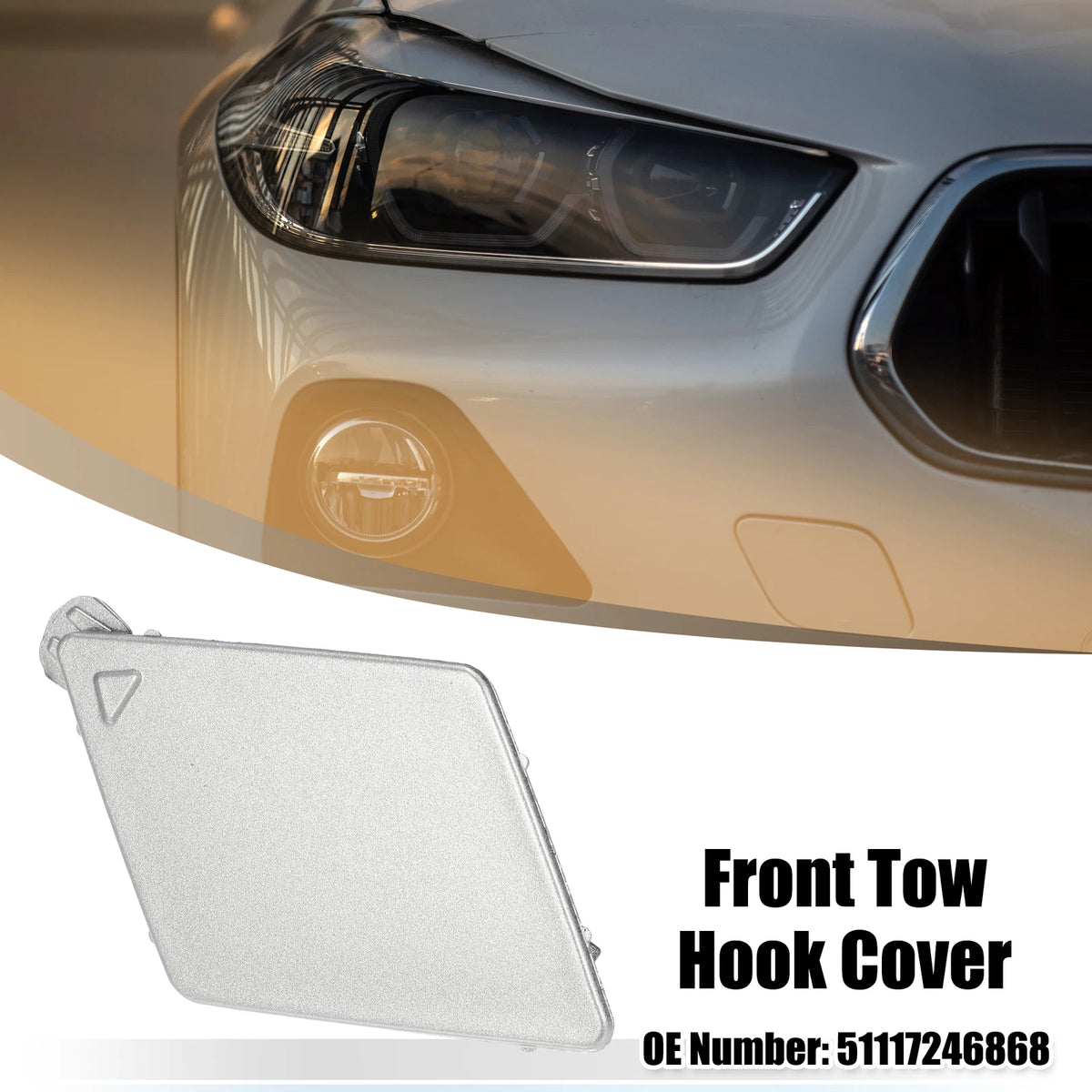Front Bumper Tow Hook Cover for BMW 5 Series F10 Sedan (2011-2017)