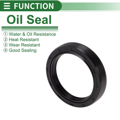 Oil Seal NBR Rubber 50x65x12mm Black 5 Pcs for Make Model