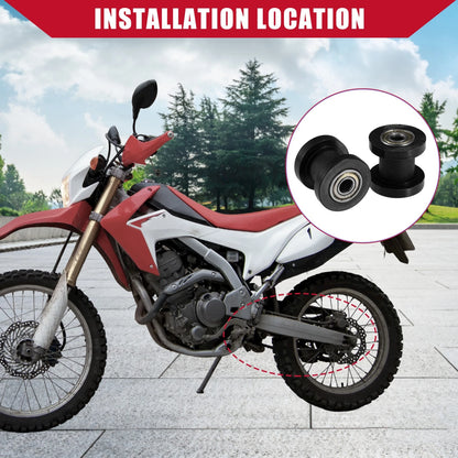 8mm Chain Roller Pulley Tensioner for Motorcycle Mini Bike ATV 125cc Black
