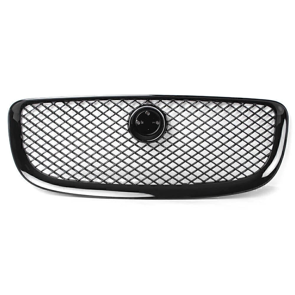 Glossy Black Upper Grill Radiator Grille for Jaguar XJ (2010-2015)