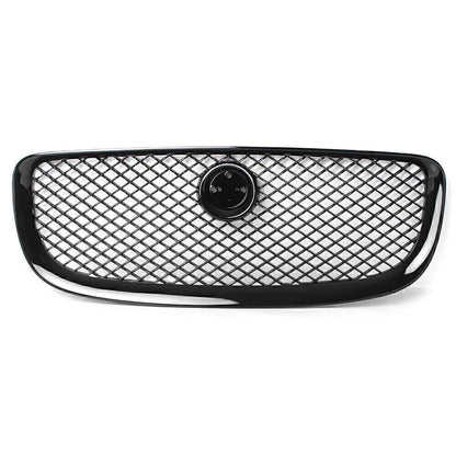 Glossy Black Upper Grill Radiator Grille for Jaguar XJ (2010-2015)