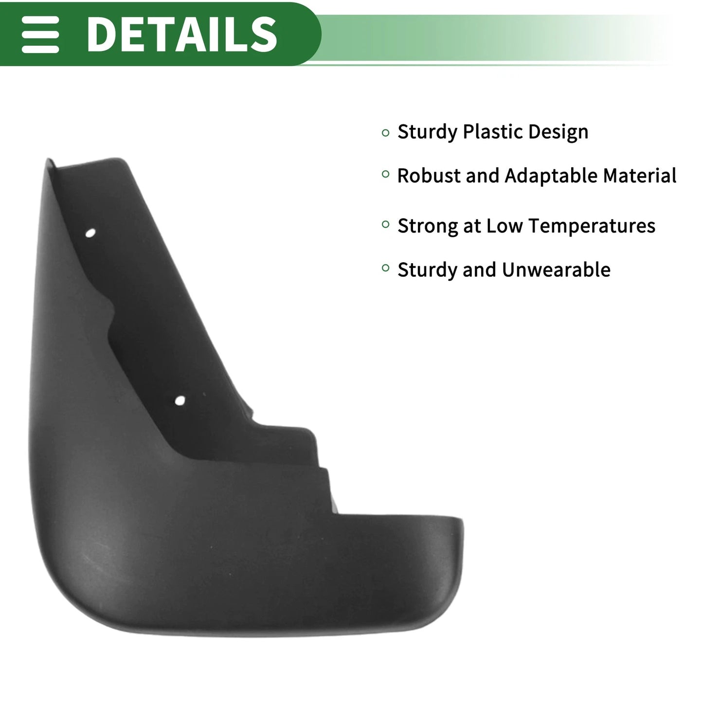 Mud Flaps Splash Guards for Ford Mondeo 2.0 (2003-2007) with Mount Accessories
