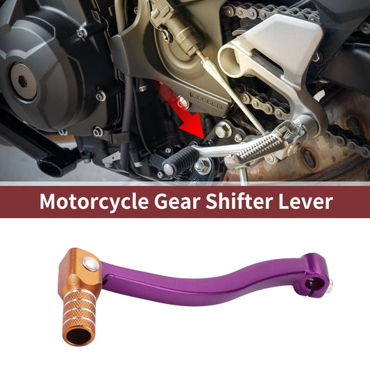 Folding Motorcycle Gear Shifter Lever Purple Lever Orange Head for Kayo T6
