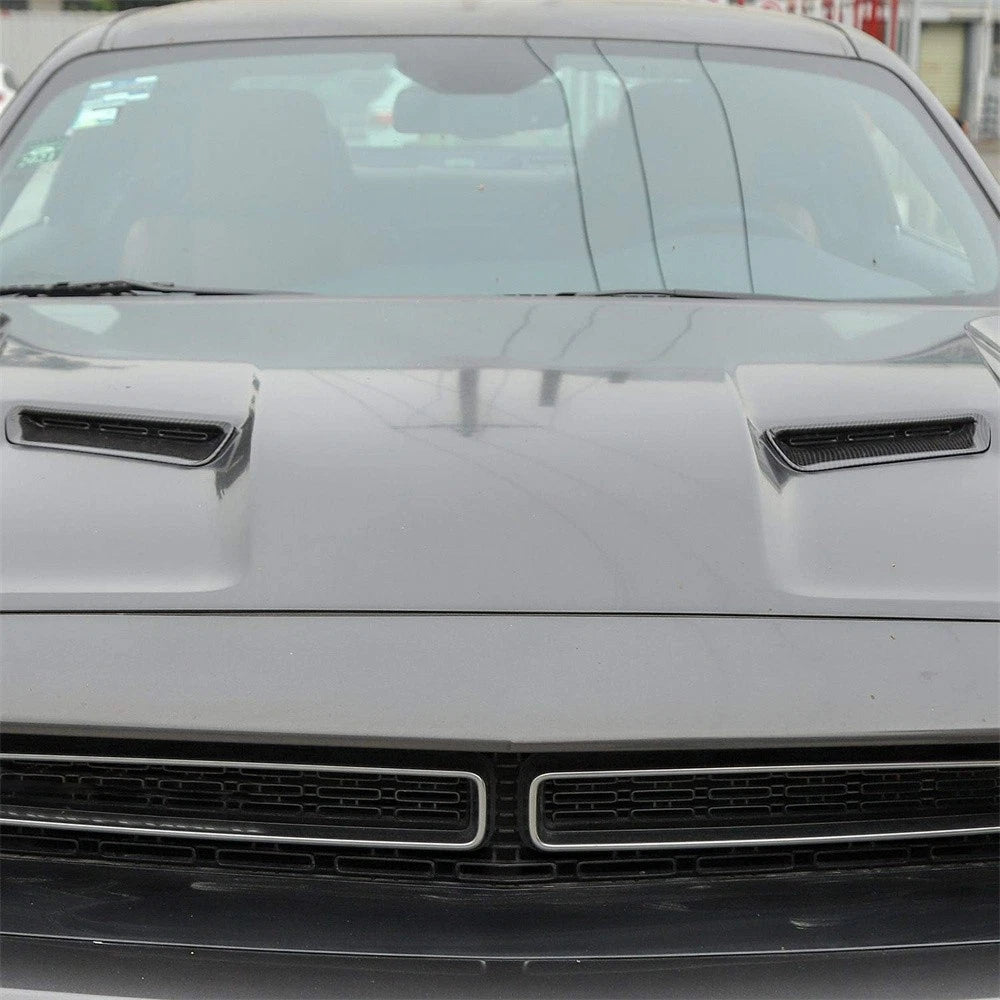Carbon Fiber Engine Hood Air Vent Cover Trim for Challenger (2015-2022)