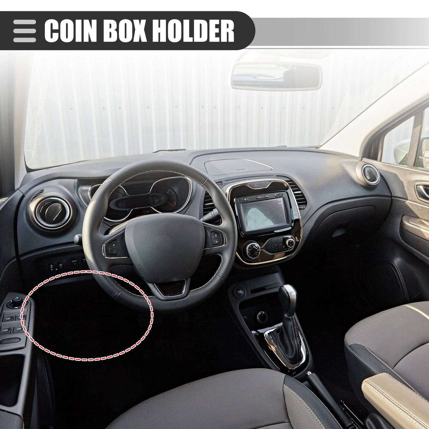 Coin Change Box Holder for Toyota Camry (2018-2022) ABS Black