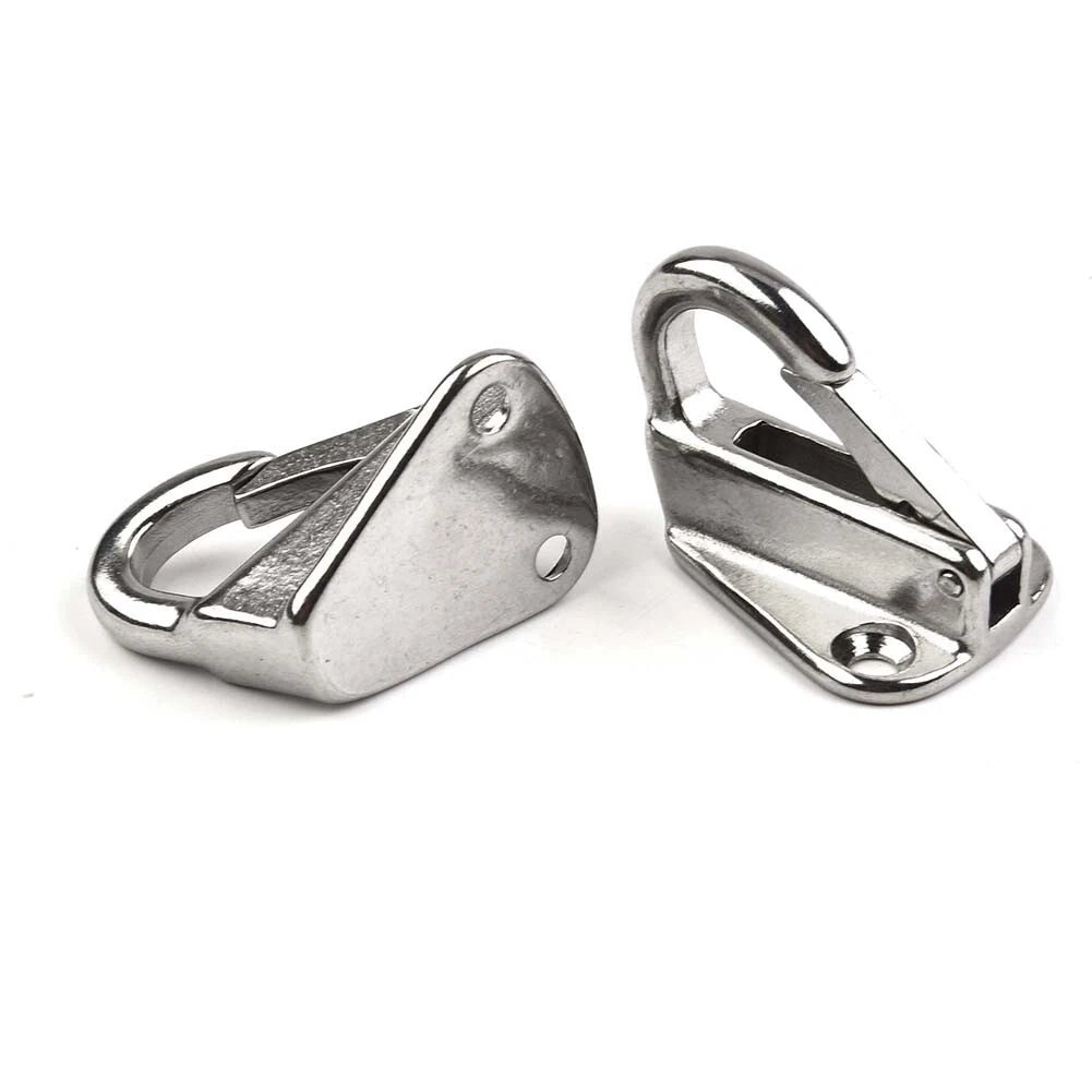2 x Marine 316 SS Spring Snap Hook Fender Hardware