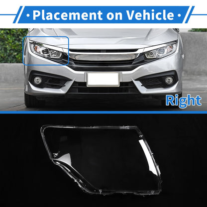 Front Right Headlight Lens Cover for Mitsubishi Pajero (2007-2018)