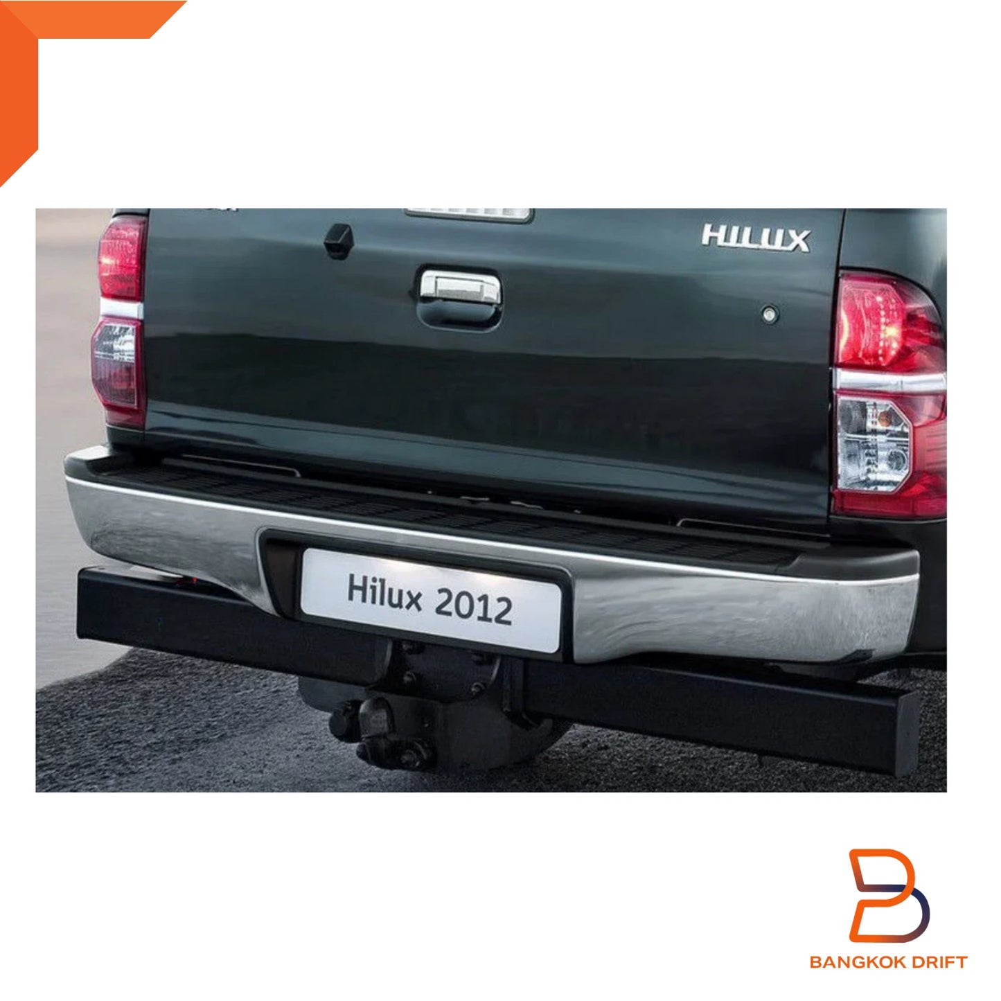 Chrome Rear Step Bumper Bar for Toyota Hilux Ute MK6 MK7 Vigo SR5 (05-14)
