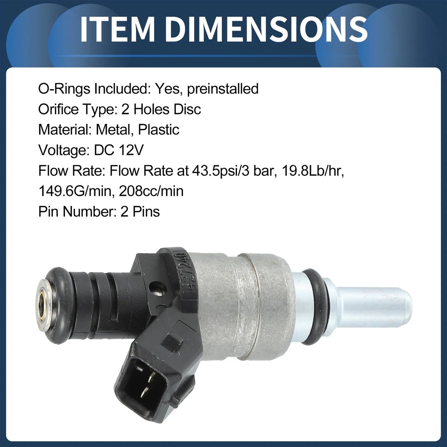 Fuel Injector 6 x for BMW E60 520i 525i (2003-2010)