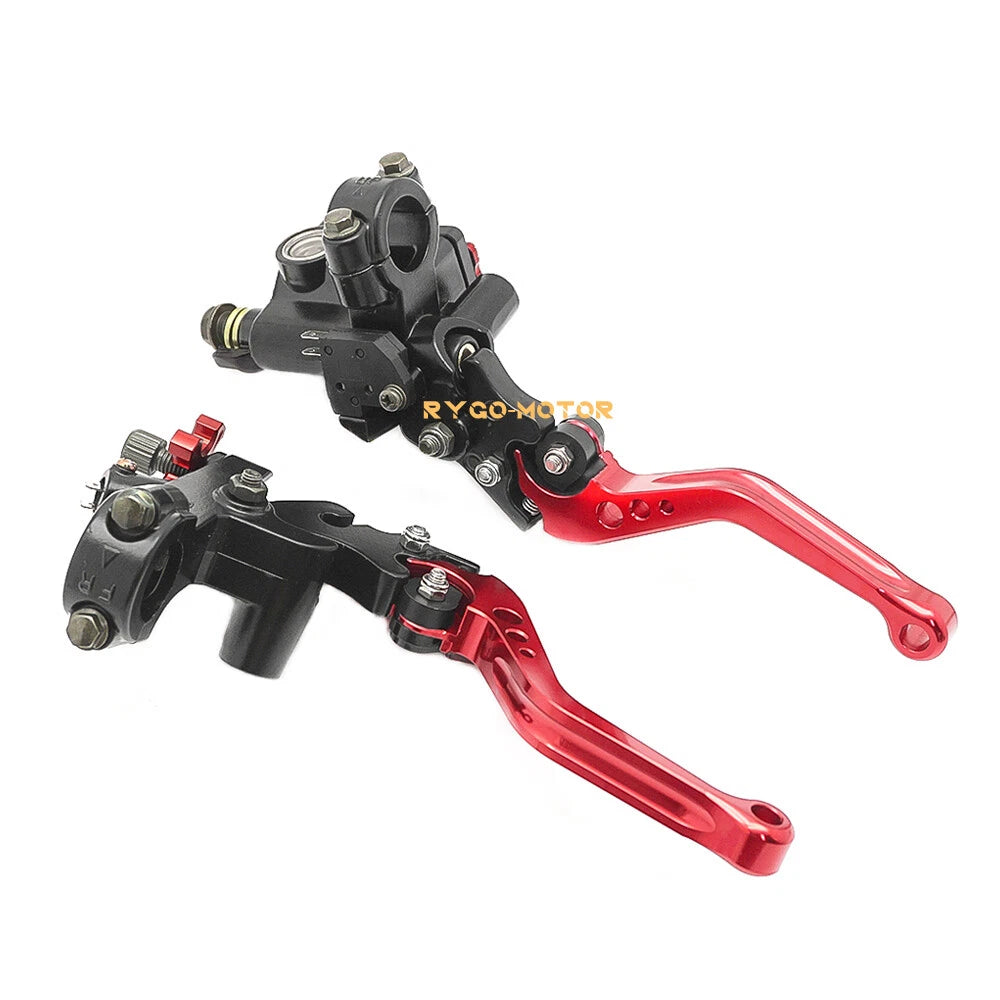 7/8'' CNC Motorcycle Front Brake Cylinder Clutch Lever Reservoir for Universal