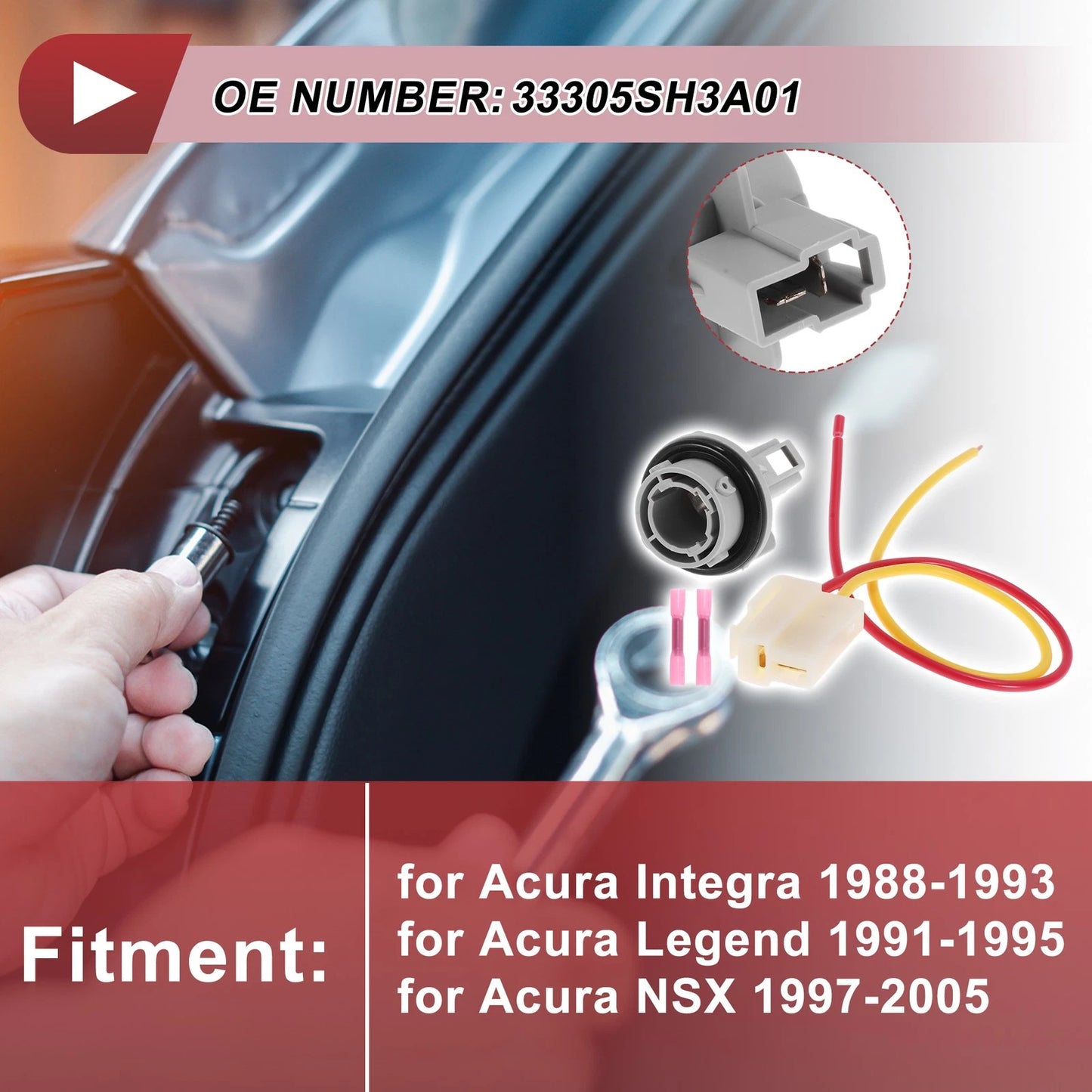 Front Turn Signal Socket Wiring for Acura Integra (1988 - 1993)