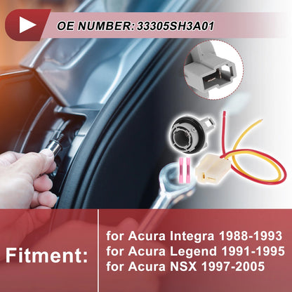 Front Turn Signal Socket Wiring for Acura Integra (1988 - 1993)