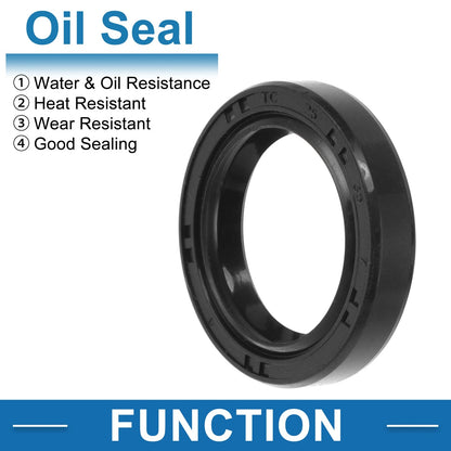Oil Seal / 25x35x7mm / Shaft Seal Nitrile Rubber Black 5 Pcs for Make Model
