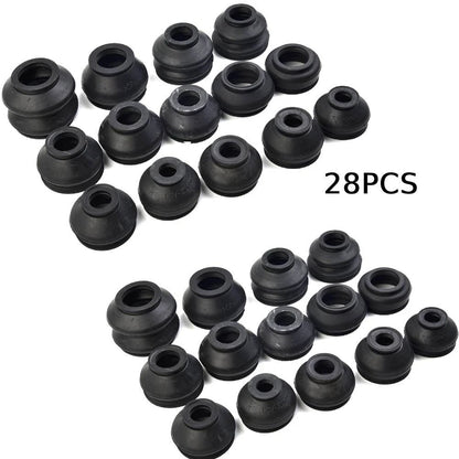 28Pcs Ball Joint Boot Suspension Dust Cover Track Tie Rod Linkage