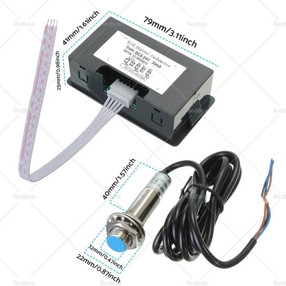 Digital LED Tachometer RPM Speed Meter Set for Car