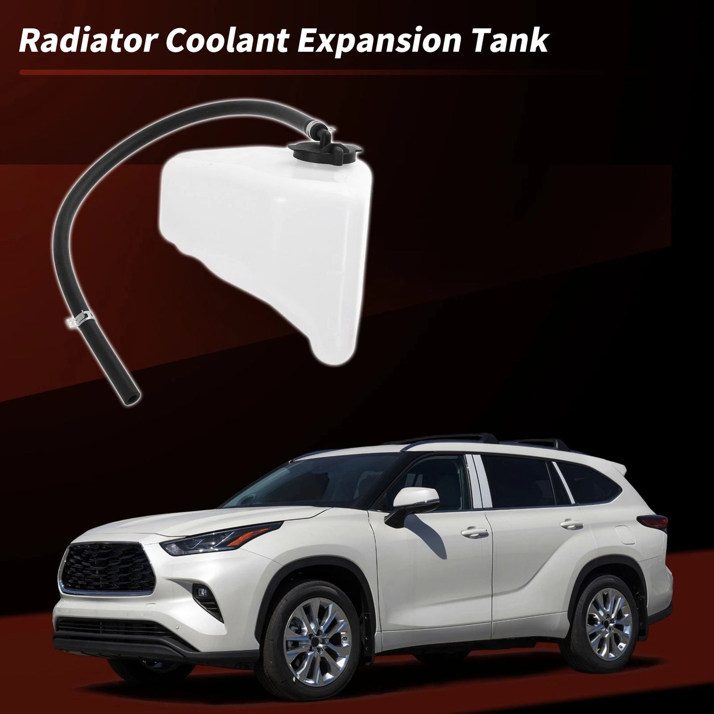 Coolant Expansion Reservoir Tank for Toyota Highlander L4 2.4L/V6 3.3L (2001-2023)