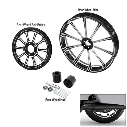 18" Wheel Rim Hub Pulley Sprocket for Harley Street Glide (2009-2023)