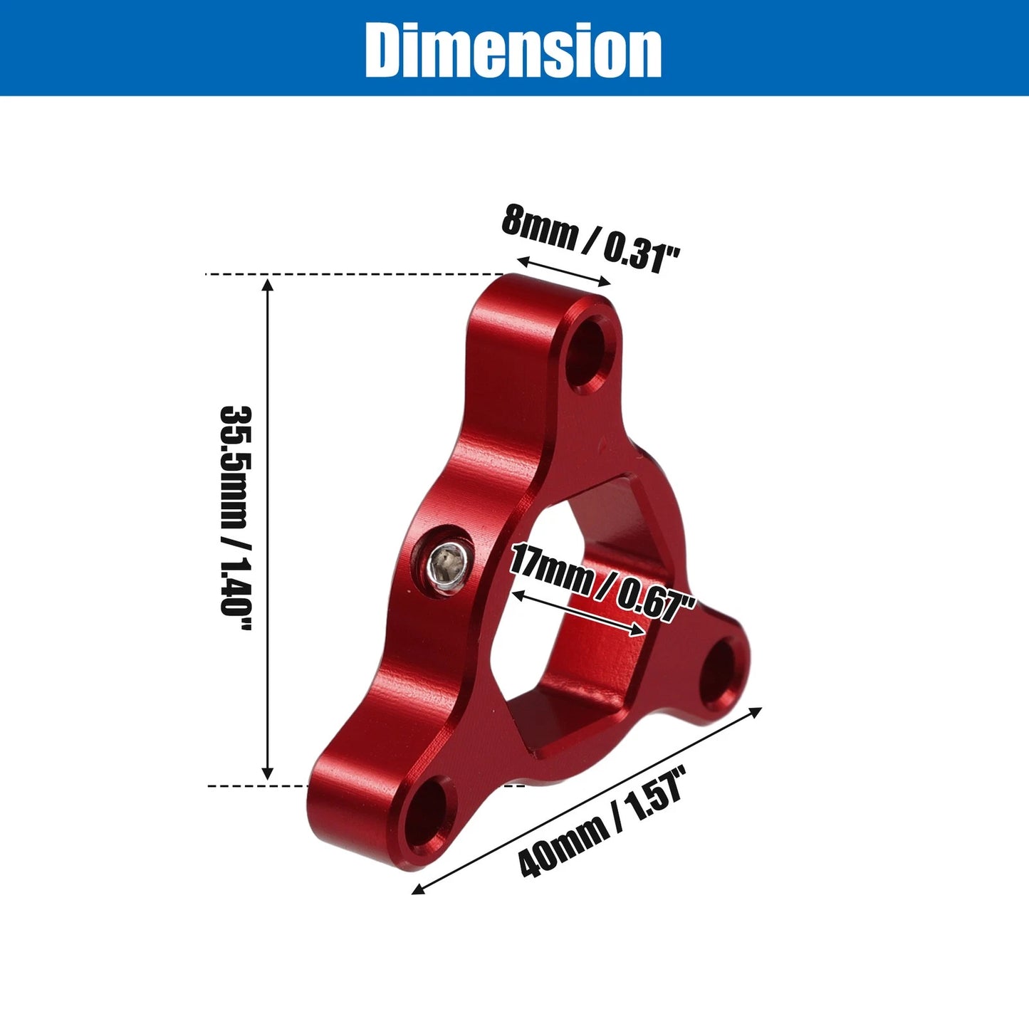 2 x 17mm Fork Preload Adjusters Aluminum Alloy Red for Motorcycle
