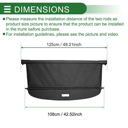 Cargo Cover for Volvo V60 (2018-2023) Retractable Aluminum Alloy Canvas