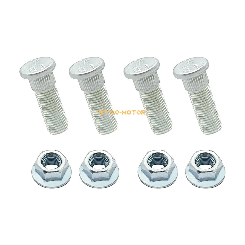 8 Pack Wheel Studs & Nuts for Polaris Scrambler 500 Ranger 500 Sportsman 500