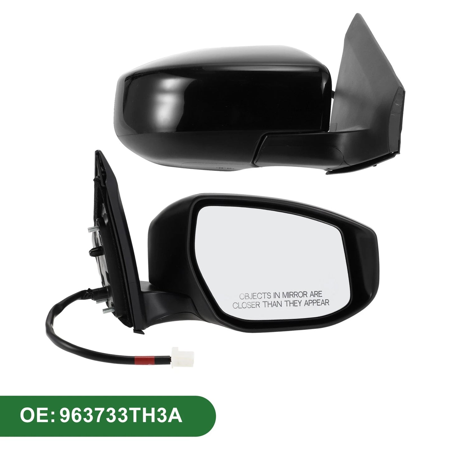 Right Side Door Mirror for Nissan Sentra (2013-2015) Manual Folding Black